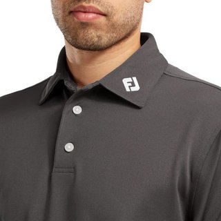 FootJoy Stretch Pique Solid herr polo, charcoal