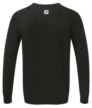 FootJoy Wool Blend V-Neck herr pullover, svart