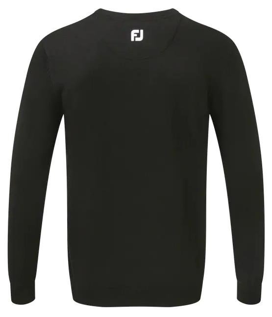 FootJoy Wool Blend V-Neck herr pullover, svart