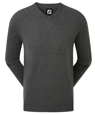 FootJoy Wool Blend V-Neck herr pullover, dark grey