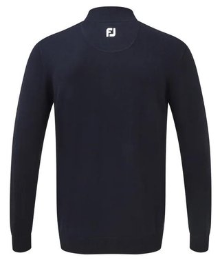 FootJoy Wool Blend 1/2 Zip herr pullover, navy