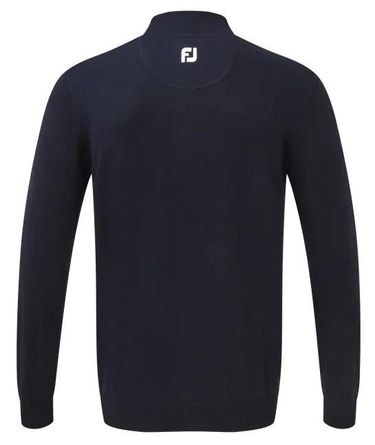 FootJoy Wool Blend 1/2 Zip herr pullover, navy