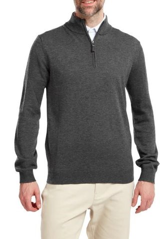FootJoy Wool Blend 1/2 Zip herr pullover, grå