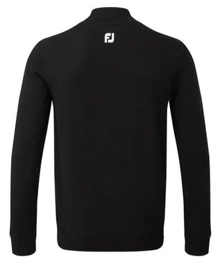 FootJoy Wool Blend 1/2 Zip Lined herr pullover, svart