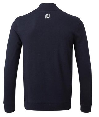 FootJoy Wool Blend 1/2 Zip Lined herr pullover, navy
