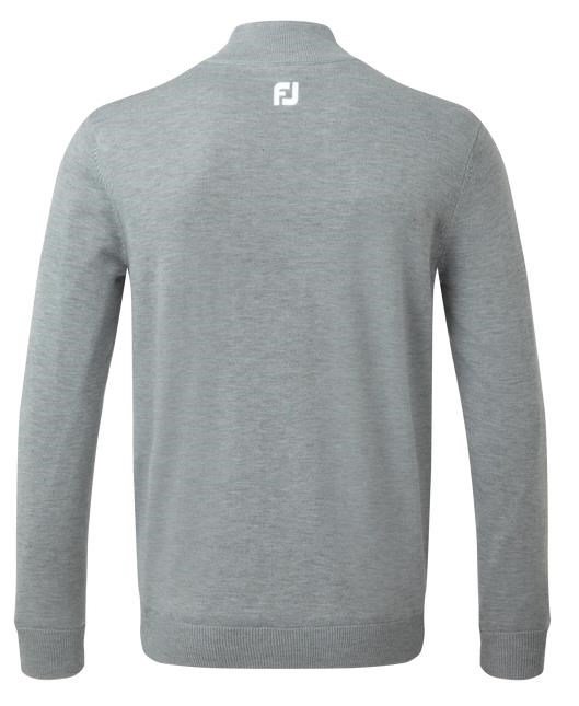FootJoy Wool Blend 1/2 Zip Lined herr pullover, heather grey