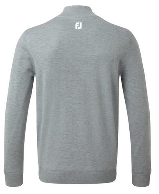 FootJoy Wool Blend 1/2 Zip Lined herr pullover, heather grey