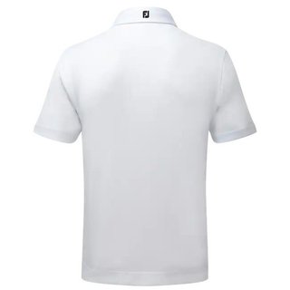 FootJoy Stretch Pique Solid herr polo, vit