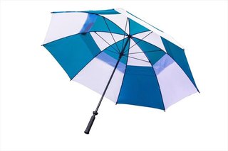 Longridge Dual Canopy paraply 60", blå/vit