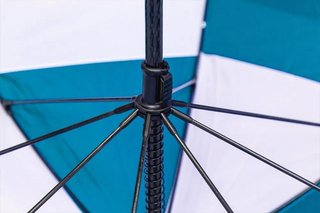 Longridge Dual Canopy paraply 60", blå/vit