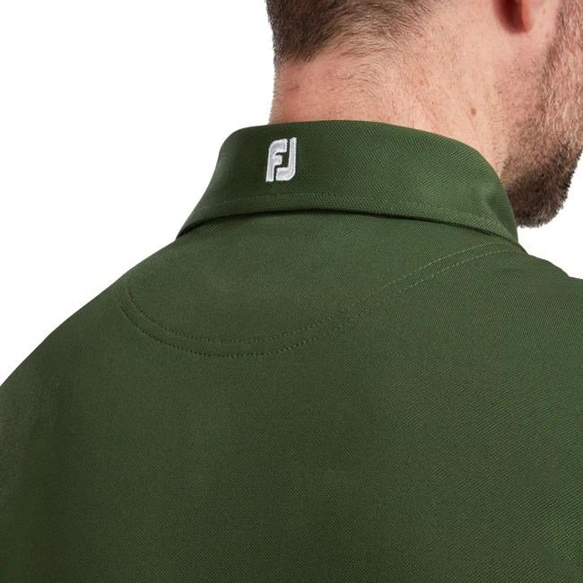 FootJoy Stretch Pique Solid herr polo, olive