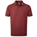 FootJoy Stretch Pique Solid herr polo, maroon