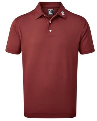 FootJoy Stretch Pique Solid herr polo, maroon
