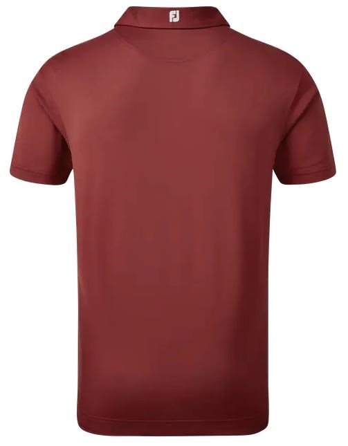 FootJoy Stretch Pique Solid herr polo, maroon