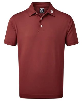 FootJoy Stretch Pique Solid herr polo, maroon