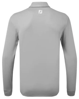 FootJoy Long Sleeve Thermocool Self Athletic Fit herr polo, grå