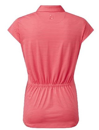 FootJoy Tonal Stripe Lisle dampolo, coral