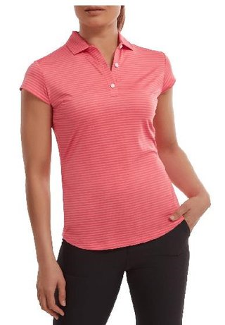 FootJoy Tonal Stripe Lisle dampolo, coral