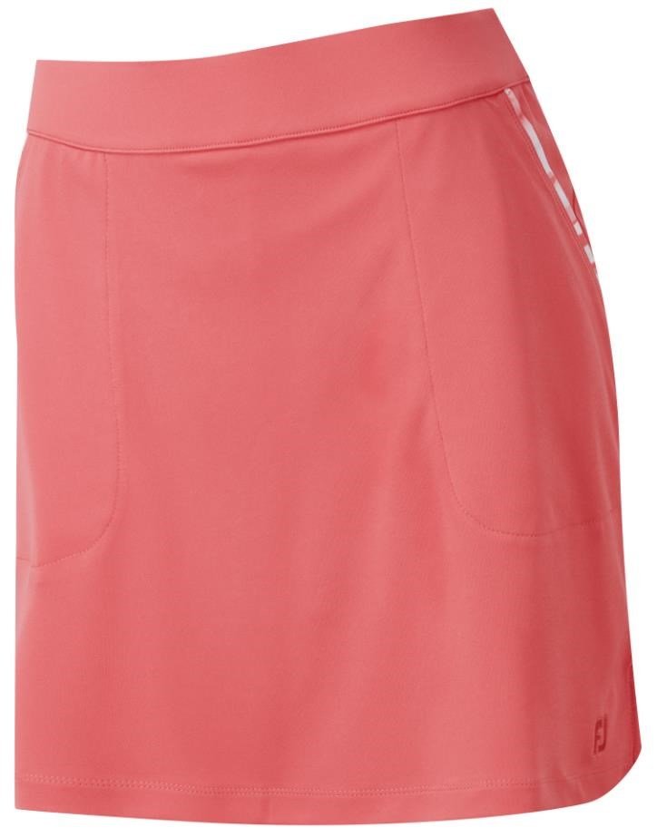 FootJoy Interlock Watercolour Trim damgolfkjol, bright coral