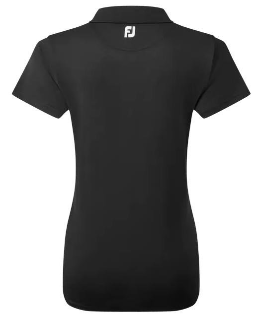 FootJoy Stretch Pique Solid dampolo, svart