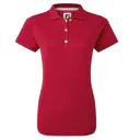 FootJoy Stretch Pique Solid dampolo, röd