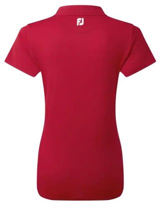FootJoy Stretch Pique Solid dampolo, röd