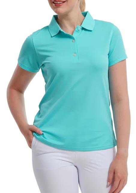 FootJoy Stretch Pique Solid dampolo, aqua