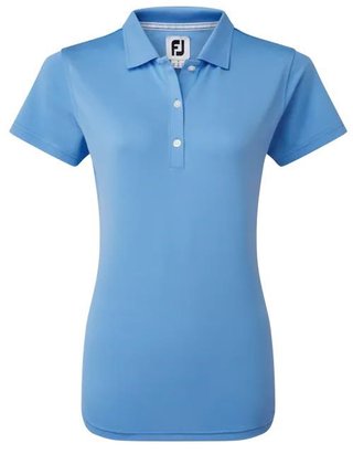 FootJoy Stretch Pique Solid dampolo, ljusblå