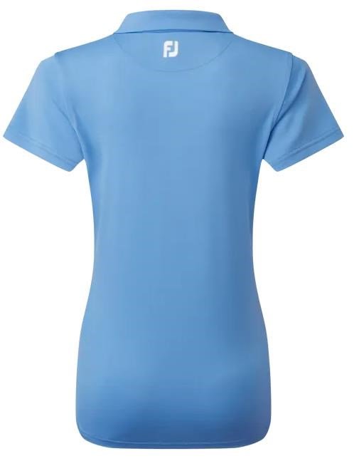 FootJoy Stretch Pique Solid dampolo, ljusblå