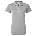 FootJoy Stretch Pique Solid dam polo, heather gray