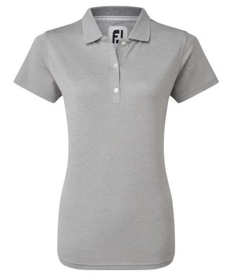 FootJoy Stretch Pique Solid dam polo, heather gray