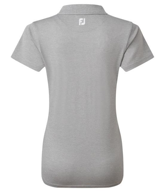 FootJoy Stretch Pique Solid dam polo, heather gray