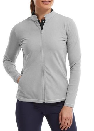 FootJoy Full-Zip Midlayer dam sweatshirt, grå