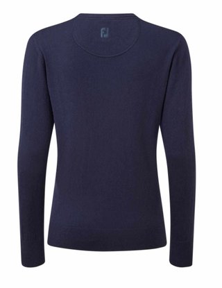 FootJoy Wool Blend V-Neck damtröja, navy