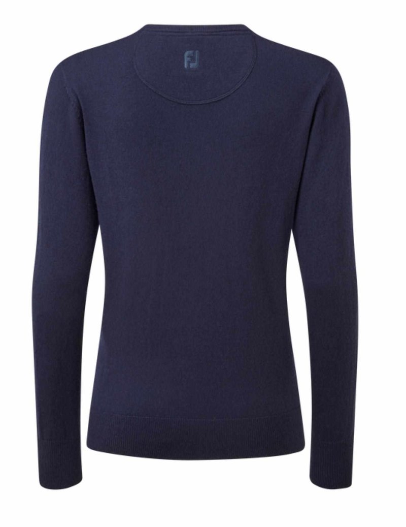 FootJoy Wool Blend V-Neck damtröja, navy