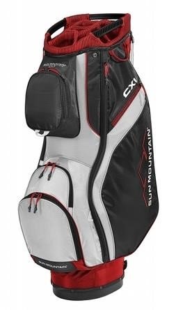 Sun Mountain CX1 cart bag, röd/svart/vit