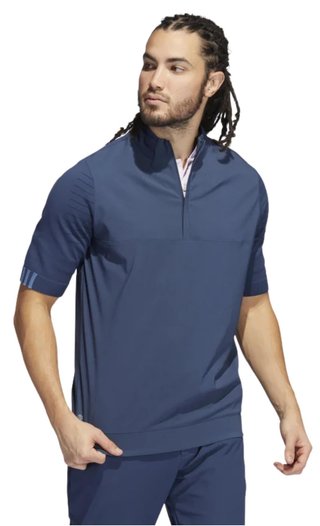 Adidas Primeknit Statement 1/4 herr sweatshirt, crew navy