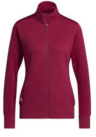 Adidas Textured Full-Zip damtröja, legacy burgundy