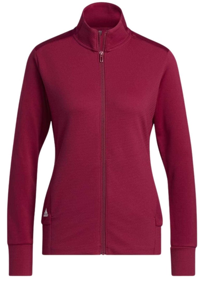 Adidas Textured Full-Zip damtröja, legacy burgundy