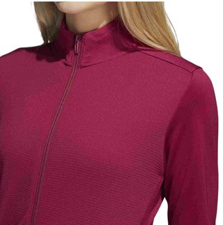 Adidas Textured Full-Zip damtröja, legacy burgundy
