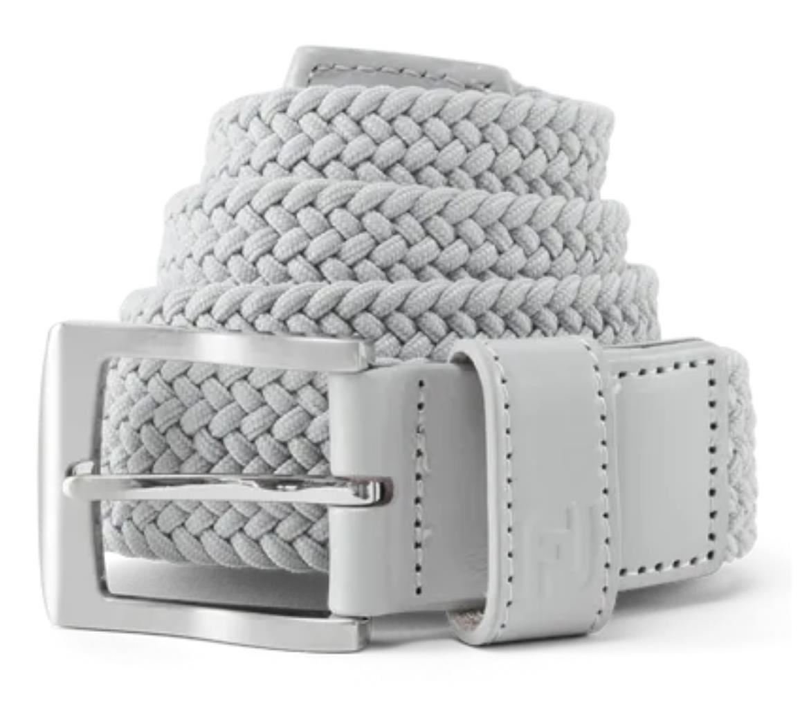 FootJoy Braided herr bälte, grå