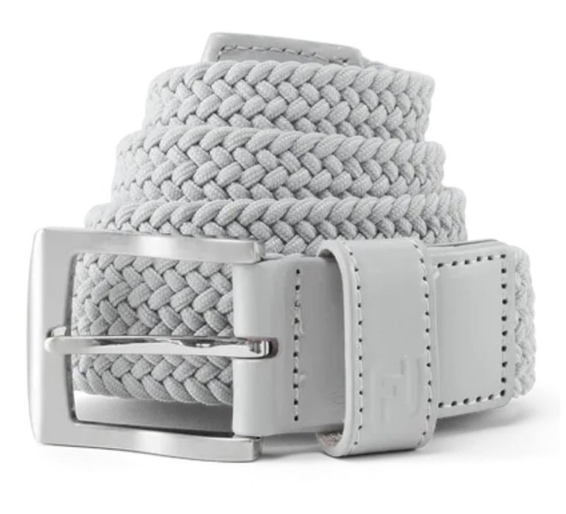 FootJoy Braided herr bälte, grå