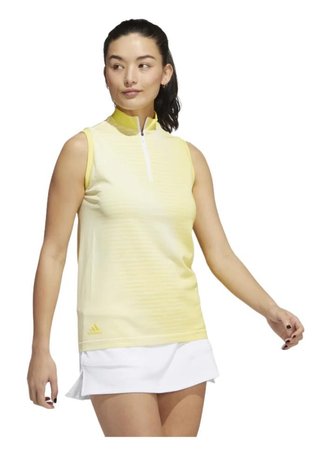 Adidas Primeknit damlinne polo, gul