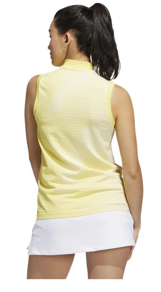 Adidas Primeknit damlinne polo, gul