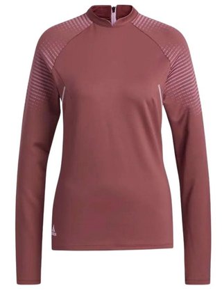 Adidas Cold Rdy Long Sleeve Mock dam sweatshirt, burgundy
