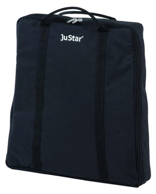 JuStar carry bag (Silver/Black Series, Silver manual, Carbon Light) cart bag, svart