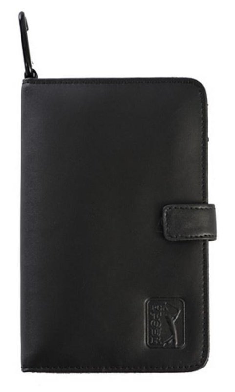 PGA Tour Real Leather Score Card and Accessory Wallet, svart