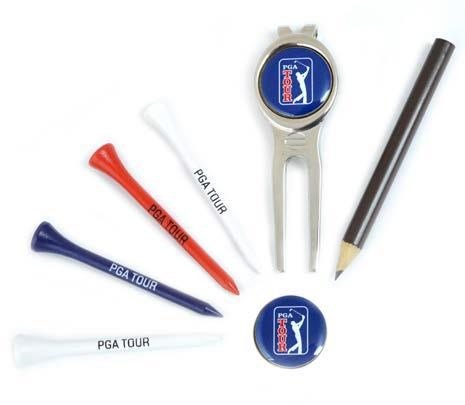 PGA Tour Real Leather Score Card and Accessory Wallet, svart