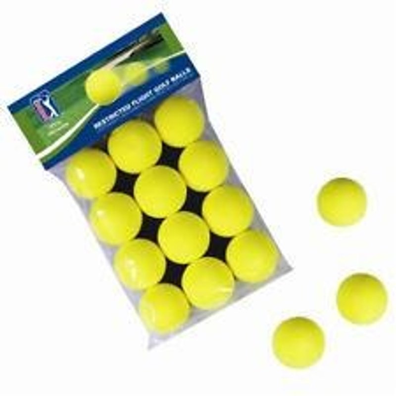 PGA Tour Indoor-Outdoor träningsbollar (12 bollar), gula