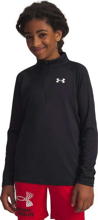 Under Armour Tech 2.0 1/2 Zip junior sporttröja, svart